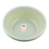 Multipurpose Plastic Basin (Ø39×14cm) in a pastel green color with a cute bear print inside.